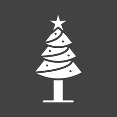 Christmas Tree icon vector image. Suitable for mobile apps, web apps and print media.