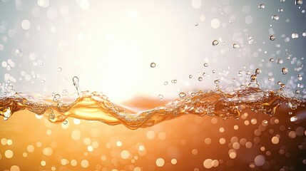 Splashing water droplets nature high-quality image serene environment close-up view refreshing concept