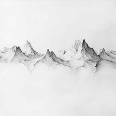snow covered mountains