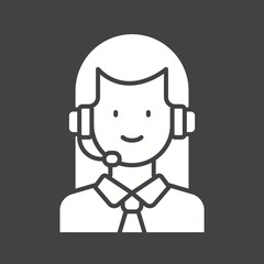 Customer Support icon vector image. Suitable for mobile apps, web apps and print media.