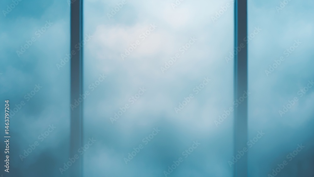 Poster contemporary workspace featuring soft gradient and bokeh effects
