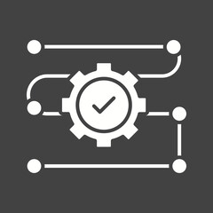 End To End icon vector image. Suitable for mobile apps, web apps and print media.