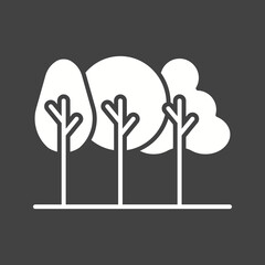 Forest icon vector image. Suitable for mobile apps, web apps and print media.