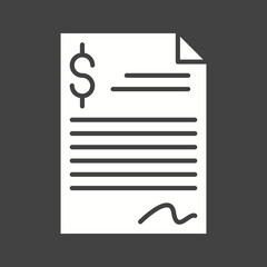 Invoice icon vector image. Suitable for mobile apps, web apps and print media.