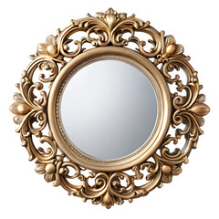 Mirror isolated on transparent background.