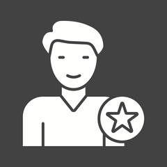 Leader icon vector image. Suitable for mobile apps, web apps and print media.