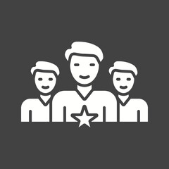 Leadership icon vector image. Suitable for mobile apps, web apps and print media.