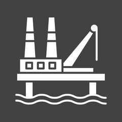 Oil Rig icon vector image. Suitable for mobile apps, web apps and print media.