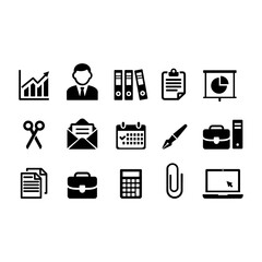 Set of Business and Office Icons