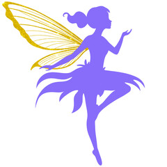 Magic Fairy Silhouette