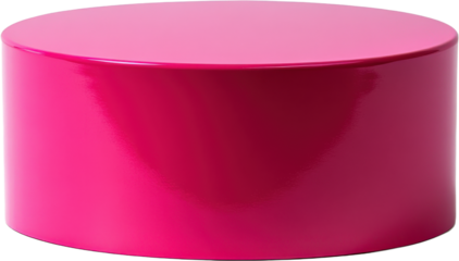 Solid Pink Cylindrical Display Object