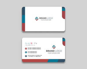 Creative and modern business card template design.