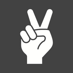 Victory icon vector image. Suitable for mobile apps, web apps and print media.