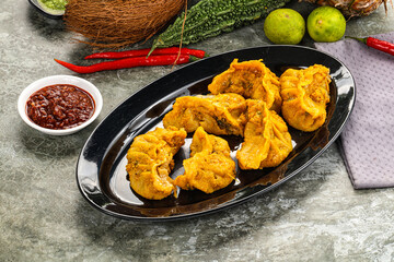 Tibetian Jal momo with sauce