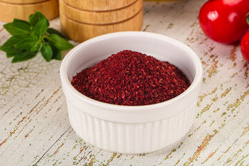 Natural organic Sumah powder for culinary