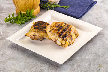 Two Tasty grilled chicken thighs