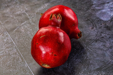 Fresh sweet juicy pomegranate fruit