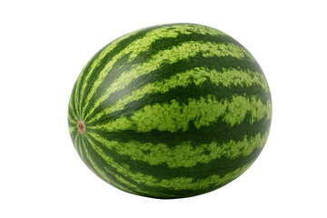 Fresh watermelon isolated on a transparent background. Cut out the PNG format for graphic design.