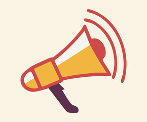 hand speaker icon  vector illustration