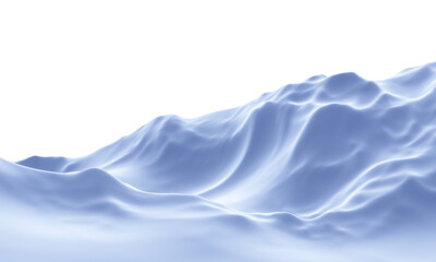 Fototapeta premium Snow Covered Mountain Range Landscape. Snowy terrain