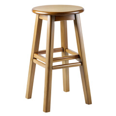 Counter stools isolated on transparent background.