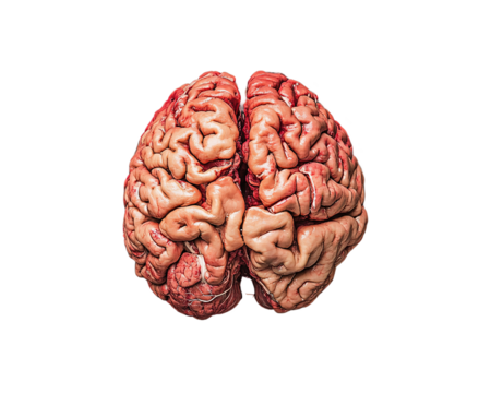 a close up of a brain