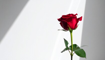 Obraz premium red rose in a vase