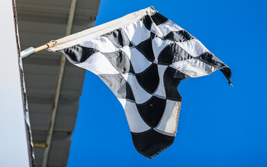 Checkered Flag viewed from underneath