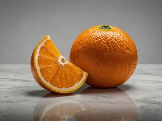 orange on the table