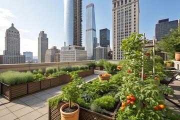 Stunning Rooftop Garden in NYC: Urban Farming and City Views