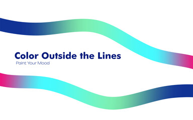 Wavy abstract design with beautiful color blend. Great for digital backgrounds, print materials, and creative projects