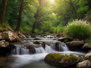 waterfall in the forest