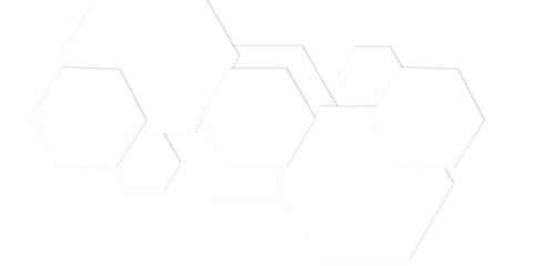 Light whit hexagon  3d effect pattern with shadow seamless texture background.  Use for book, poster, flyer, website vector illustration.