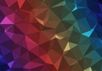 Colorful Abstract Polygonal Background Texture with Geometric Design