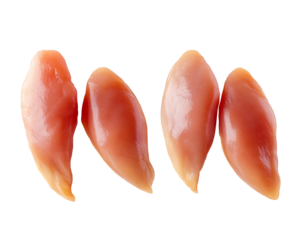 a group of raw chicken breasts