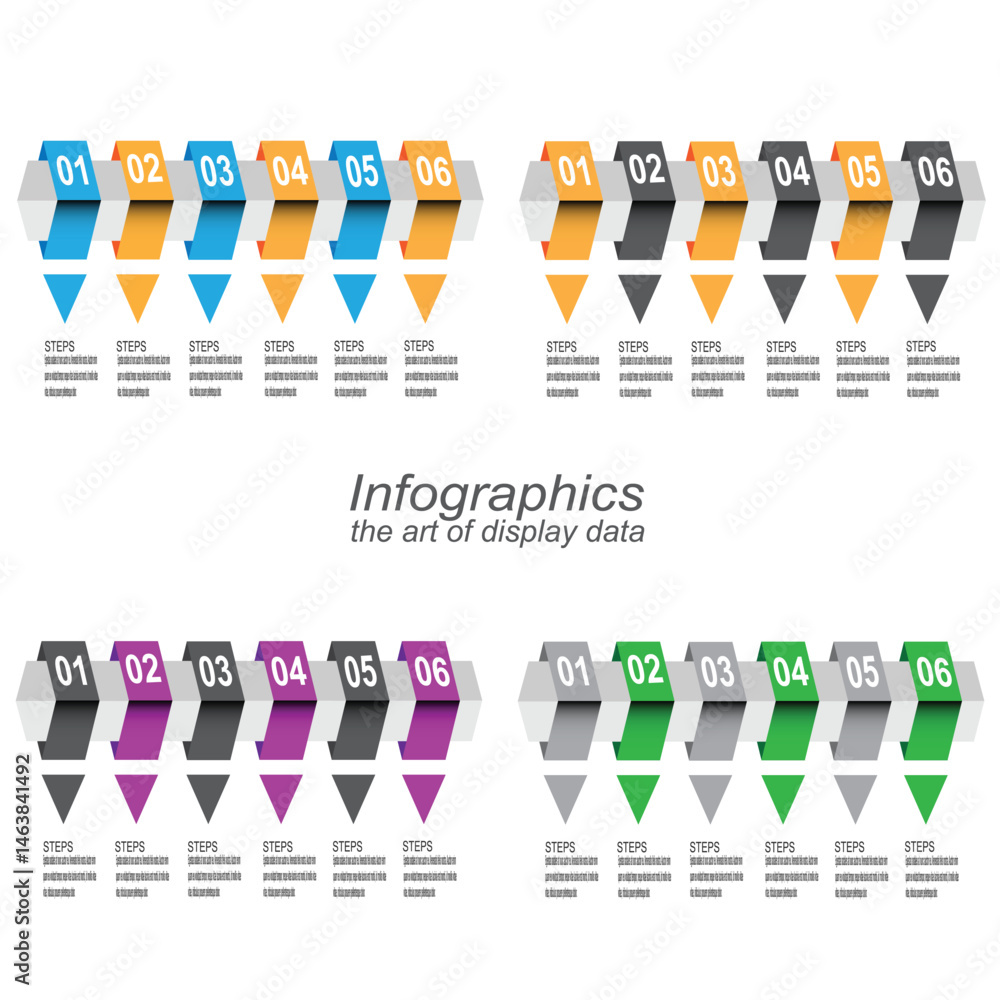 Poster collection infographic template for modern data visualization and ranking and statistics.