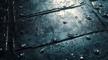 A close up of a metal surface with many holes and a lot of rust