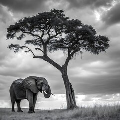 Fototapeta premium elephant in the wild
