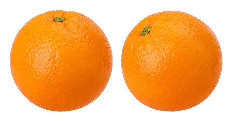 Orange fruit isolated, transparent PNG, PNG format, Orange fruit macro studio photo, collection