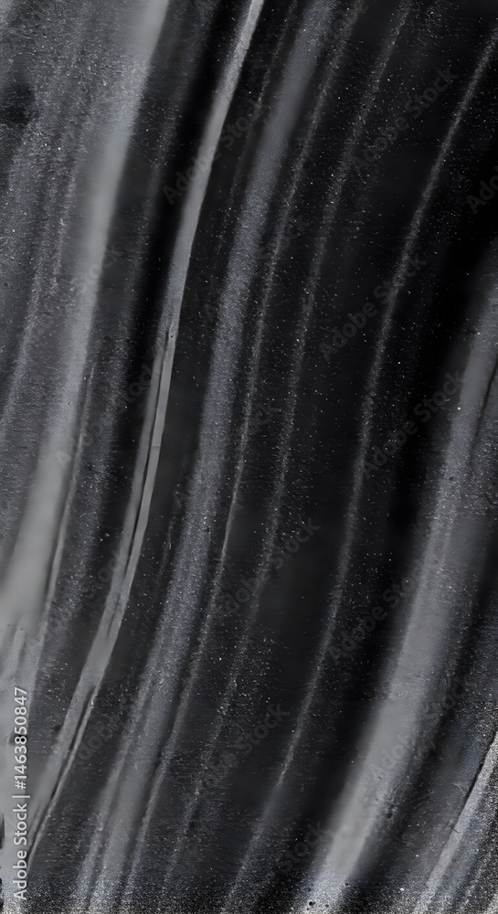 Poster dark grayscale abstract curving lines swirls and gradients pattern