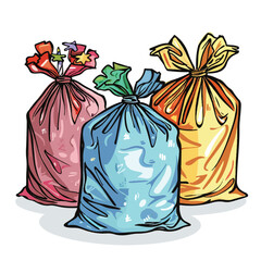 A cute of Trash bags birthday party