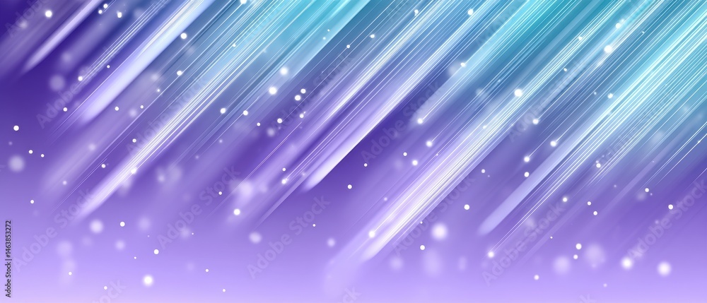 Poster colorful abstract background with streaks and light particles.