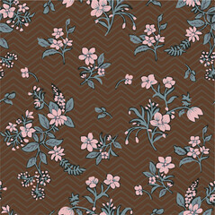 Obraz premium abstract, vector, monochrome, big flowers, all over textiles design, illustration digital image can be used for wrapping paper