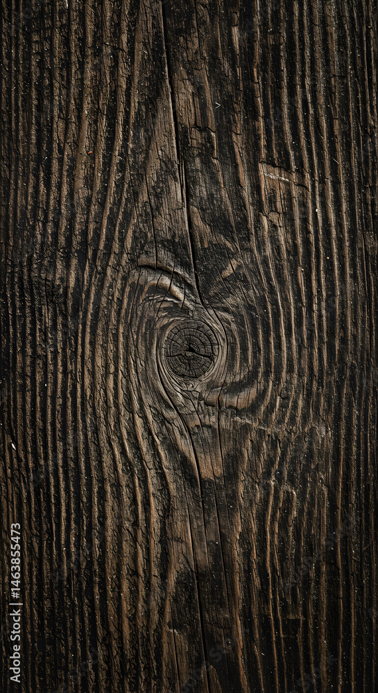 Aufkleber dark wooden texture background with grain pattern surface abstract