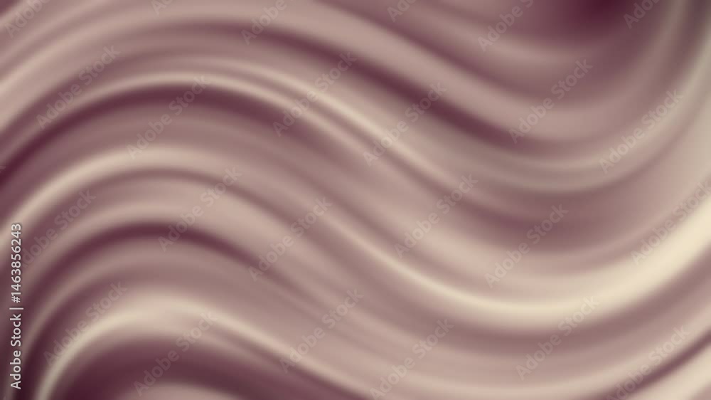 Poster soft beige and brown waves create a smooth, abstract flowing pattern with a gentle, calming effect.
