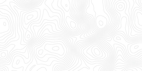 Abstract Topographic map design with Seamless pattern with lines . geographic contour map paper texture.  Retro topographic map. geographic mountain relief. terrain path isolated on background.