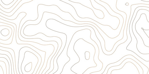 Abstract Topographic map design with Seamless pattern with lines . geographic contour map paper texture.  Retro topographic map. geographic mountain relief. terrain path isolated on background.