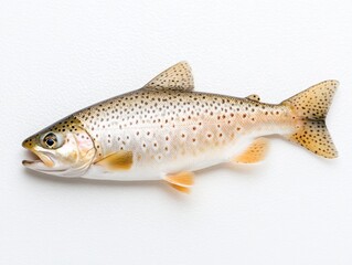 Obraz premium Trout on white background
