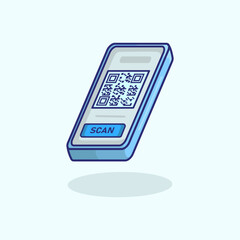 Vector illustration of a QR code payment system with smartphone scan representing fast and secure digital transactions Scalable and editable vector suitable for apps websites presentations and digital