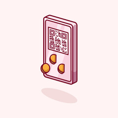 Vector illustration of a QR code payment system with smartphone scan representing fast and secure digital transactions Scalable and editable vector suitable for apps websites presentations and digital